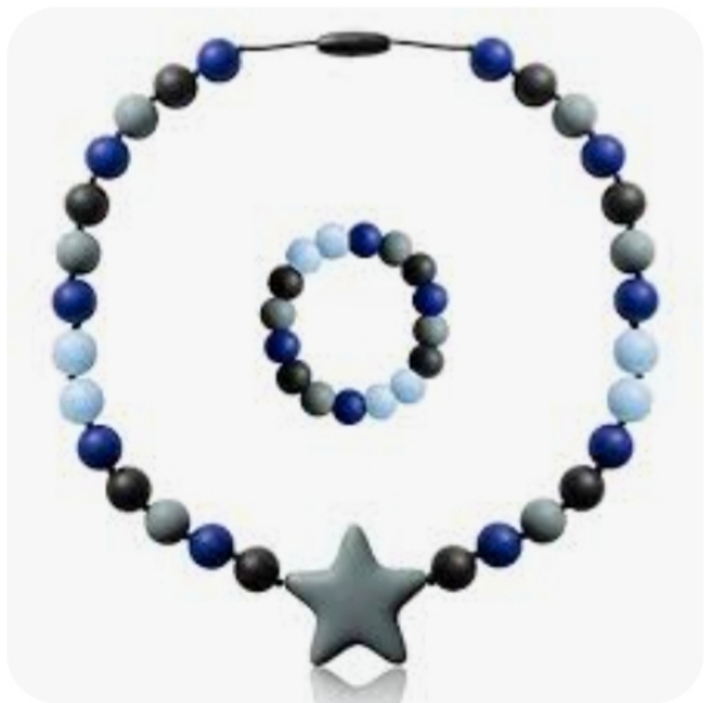 2PC Sensory Necklace & Bracelet Set